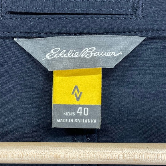 Eddie Bauer‎ TRAVEX Blazer Jacket Mens 40 Dark Navy Performance Stretch 2-Button - Picture 3 of 16